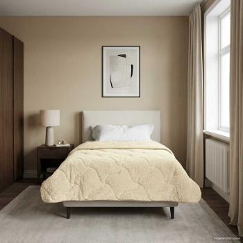 Sommerdecke 155 x 220 cm Sommer Creme Atmungsaktiv