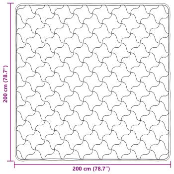 Ganzjahresbettdecke Gepolstert Rosa 200 x 200 cm