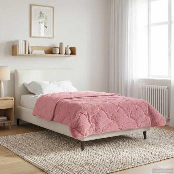 ARDEBO.de - Winterbettdecke 135 x 200 cm Winter Rosa Atmungsaktiv
