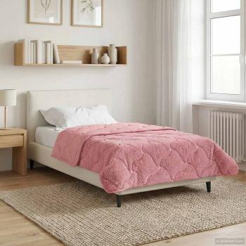 ARDEBO.de - Winterbettdecke 155 x 200 cm Winter Rosa Atmungsaktiv