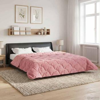 ARDEBO.de - Winterbettdecke 200 x 200 cm Winter Rosa Atmungsaktiv