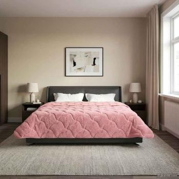 ARDEBO.de - Winterbettdecke 200 x 240 cm Winter Rosa Atmungsaktiv