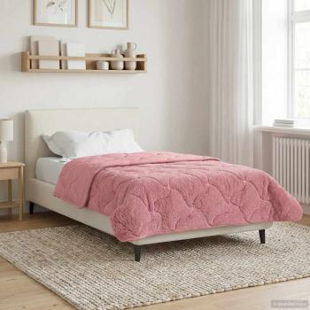 ARDEBO.de - Winterbettdecke 135 x 200 cm Winter Rosa Atmungsaktiv