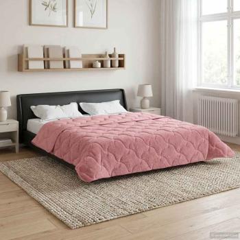 ARDEBO.de - Winterbettdecke 200 x 220 cm Winter Rosa Atmungsaktiv