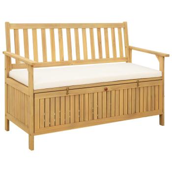 ARDEBO.de - Garten-Aufbewahrungsbank 2 -Seater 120 x 63 x 84 cm Rechteckig