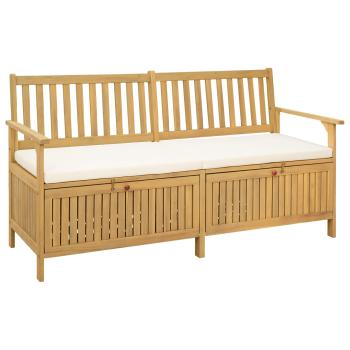 ARDEBO.de - Garten-Aufbewahrungsbank 2 -Seater 170 x 63 x 84 cm Rechteckig