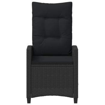 Gartenstuhl 2 stk. Schwarz Stahl und Polyester