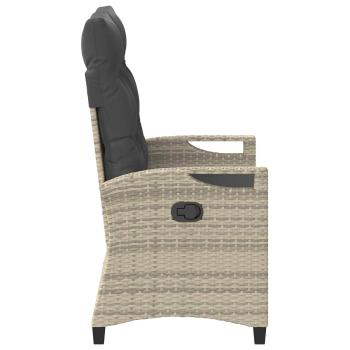 Gartenbank mit Kissen 105 x 60 x 112 cm Stahl