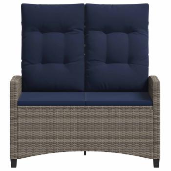 Gartenbank mit Kissen 105 x 60 x 112 cm Stahl