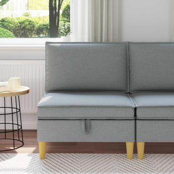 ARDEBO.de - Sofa mit Stauraum Stoff