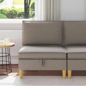 ARDEBO.de - Sofa mit Stauraum Stoff