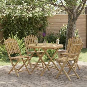 ARDEBO.de - Gartenstuhl 4 stk. Natur Bambus
