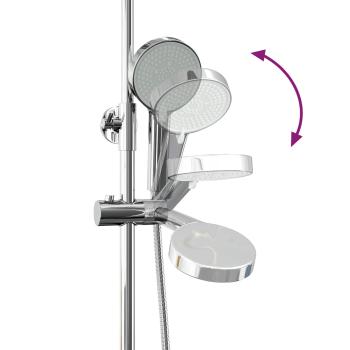 Thermostatisches Duschset Chrom 27 x 46 x 123 cm Edelstahl 201