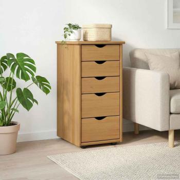 ARDEBO.de - Schrank 34 x 39 x 61,5 cm Massivholz Kiefer Honigbraun