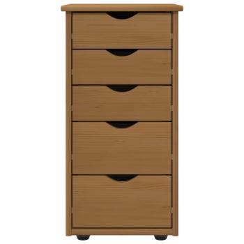 Schrank 34 x 39 x 61,5 cm Massivholz Kiefer Honigbraun