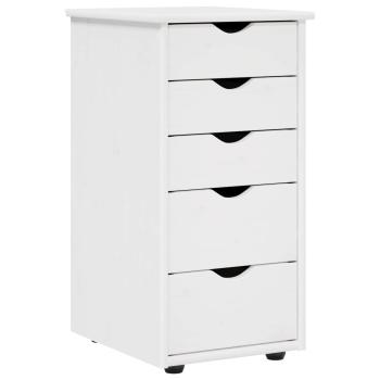 Schrank 34 x 39 x 61,5 cm Massivholz Kiefer Weiß
