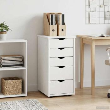 Schrank 34 x 39 x 61,5 cm Massivholz Kiefer Weiß