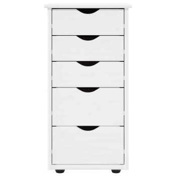 Schrank 34 x 39 x 61,5 cm Massivholz Kiefer Weiß