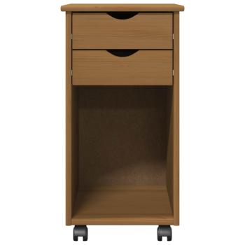 Rollschrank Honigbraun 34 x 39 x 65,5 cm Massives Kiefernholz