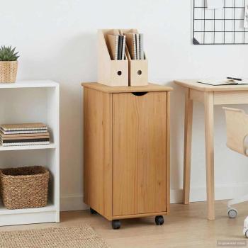 ARDEBO.de - Rollschrank Honigbraun 34 x 39 x 65,5 cm Massivholz Kiefer