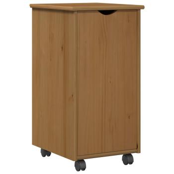 Rollschrank Honigbraun 34 x 39 x 65,5 cm Massivholz Kiefer