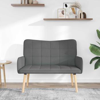 2-Sitzer Sofa Dunkelgrau 115 x 61 x 87 cm Stoff