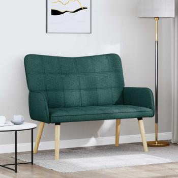 ARDEBO.de - 2-Sitzer Sofa Dunkelgrün 115 x 61 x 87 cm Stoff