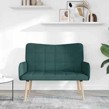 2-Sitzer Sofa Dunkelgrün 115 x 61 x 87 cm Stoff