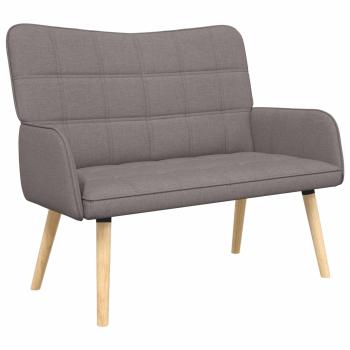 2-Sitzer Sofa Taupe 115 x 61 x 87 cm Stoff
