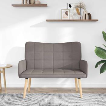 2-Sitzer Sofa Taupe 115 x 61 x 87 cm Stoff