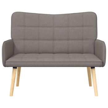 2-Sitzer Sofa Taupe 115 x 61 x 87 cm Stoff