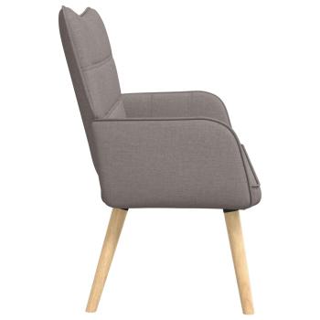 2-Sitzer Sofa Taupe 115 x 61 x 87 cm Stoff