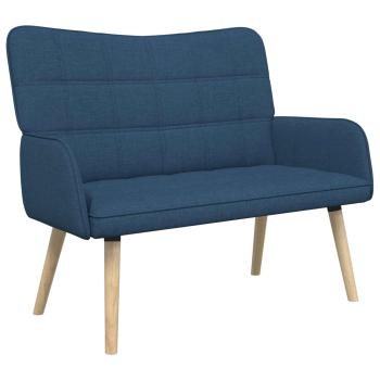 2-Sitzer Sofa Blau 115 x 61 x 87 cm Stoff