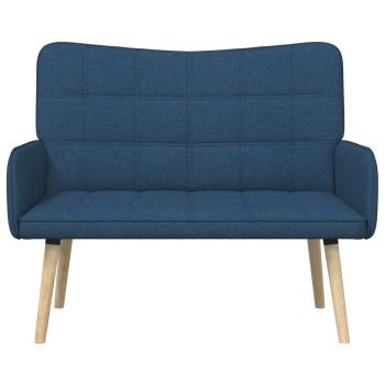 2-Sitzer Sofa Blau 115 x 61 x 87 cm Stoff