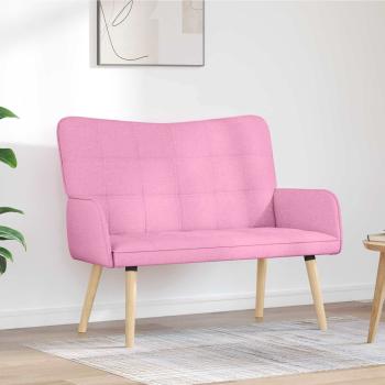 ARDEBO.de - 2-Sitzer Sofa Rosa 115 x 61 x 87 cm Stoff