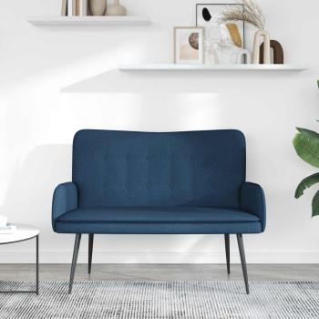 2-Sitzer Sofa Blau 115 x 61 x 87 cm Stoff