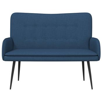 2-Sitzer Sofa Blau 115 x 61 x 87 cm Stoff