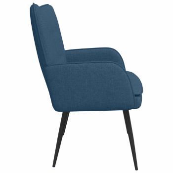2-Sitzer Sofa Blau 115 x 61 x 87 cm Stoff