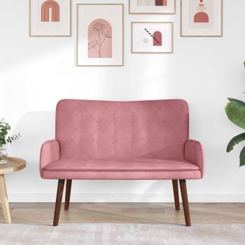 2-Sitzer Sofa Rosa 115 x 61 x 87 cm Samt