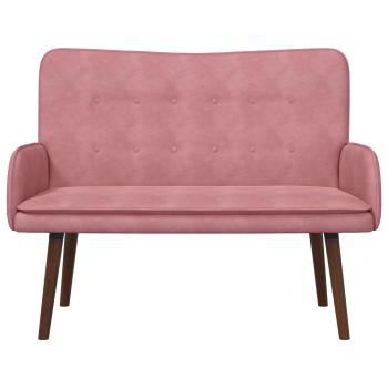 2-Sitzer Sofa Rosa 115 x 61 x 87 cm Samt