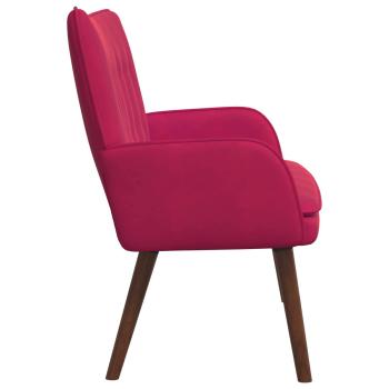 2-Sitzer Sofa Weinrot 115 x 61 x 87 cm Samt