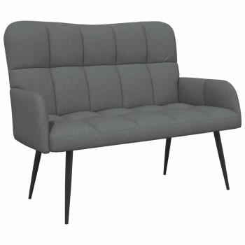 2-Sitzer Sofa Dunkelgrau 115 x 61 x 87 cm Stoff