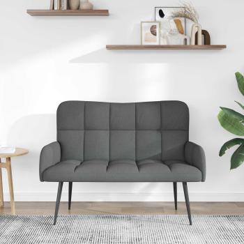 2-Sitzer Sofa Dunkelgrau 115 x 61 x 87 cm Stoff