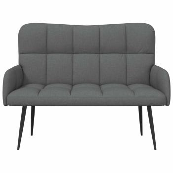 2-Sitzer Sofa Dunkelgrau 115 x 61 x 87 cm Stoff