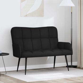 ARDEBO.de - 2-Sitzer Sofa Schwarz 115 x 61 x 87 cm Stoff