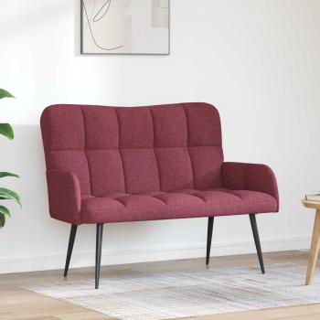 ARDEBO.de - 2-Sitzer Sofa Weinrot 115 x 61 x 87 cm Stoff