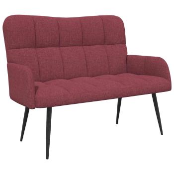 2-Sitzer Sofa Weinrot 115 x 61 x 87 cm Stoff