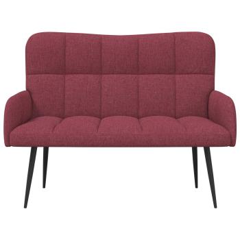 2-Sitzer Sofa Weinrot 115 x 61 x 87 cm Stoff