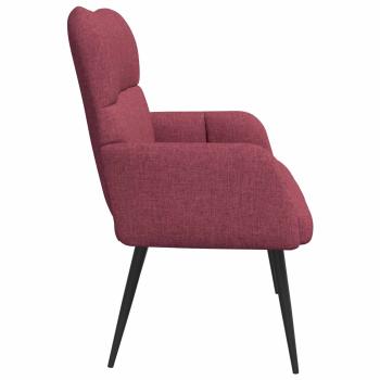 2-Sitzer Sofa Weinrot 115 x 61 x 87 cm Stoff