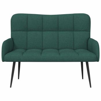 2-Sitzer Sofa Dunkelgrün 115 x 61 x 87 cm Stoff